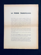 La Poésie transfigurée. par [ARAGON Affaire]: