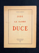Ode à la gloire du duce. par ETERNOD Charles d': - Image 1