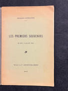 Les premiers souvenirs. 22 juin - 3 juillet 1918. par CHENEVIÈRE Jacques: - Image 2