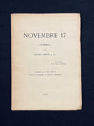 Novembre 17. "Poèmes". par SPIESS Henry: - Image 1
