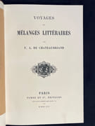 Voyages et mélanges littéraires. par CHATEAUBRIAND M. le vicomte de: - Image 2
