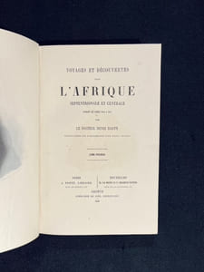 Voyages et découvertes dans l’Afrique septentrionale et centrale pendant les années 1849 à 1855.
