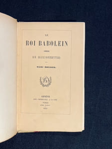 Le Roi Babolein. Comédie de marionnettes.