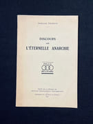 Discours sur l’éternelle anarchie. par PIACHAUD René-Louis: - Image 1