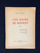 Les jours se suivent. Poèmes. par PIACHAUD René-Louis: - Image 1