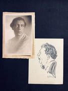 Dossier constitué de nombreux documents (photo, dessin, lettre) et articles et Hommage a René-Louis Piachaud (collectif); M.-M. Thomas Images de Piachaud précédées de Anniversaire texte de J.-E. Gross. par PIACHAUD René-Louis: - Image 4