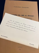 La persécution des Juifs en Allemagne. Lois et ordonnances instituant un régime de discrimination à l'égard des ressortissants allemands de race non aryenne. par [JUDAICA] Union suisse des communautés israélites: - Image 2