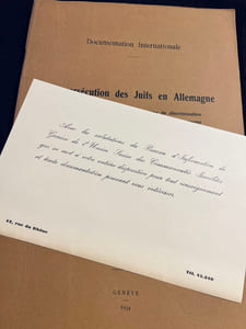 La persécution des Juifs en Allemagne. Lois et ordonnances instituant un régime de discrimination à l'égard des ressortissants allemands de race non aryenne.