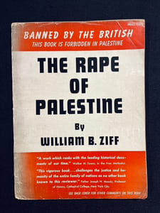 The rape of Palestine.