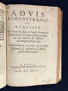 Réunion de 35 mazarinades.