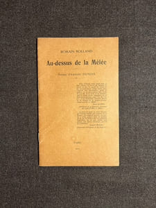 Au-dessus de la mêlée. Préface d'Amédée Dunois.
