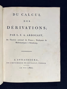 Du calcul des dérivations.