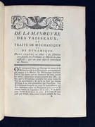 De la manoeuvre des vaisseaux ou traité de méchanique et de dynamique; dans lequel on réduit à des solutions très simples les Problèmes de Marine les plus difficiles, qui ont pour objet le mouvement du Navire. par BOUGUER Pierre: - Image 4