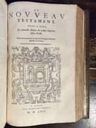 La Bible, qui est toute la saincte Escriture, contenant le Vieil et le Nouveau Testament : ou la vieille et nouvelle alliance. Quant est du Nouveau Testament, il a esté reveu et corrigé sur le grec, par l'advis des Ministres de Geneve. Aussi avec les figures, on a adjousté des annotations, fort amples sur toute la Bible. [avec] Le Nouveau Testament, c'est à dire, la nouvelle alliance de nostre Seigneur Jesus Christ. Reveu de nouveau et corrigé sur le grec, par l'advis des Ministres de Geneve. Avec annotations reveues et de nouveau augmentées. par [BIBLE]: - Image 2