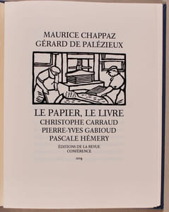 Le papier, le livre.