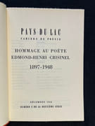 Hommage au poète Edmond-Henri Crisinel, 1897-1948. par [CRISINEL Edmond-Henri] Collectif: - Image 2
