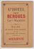 Guide de Gen&egrave;ve et ses environs offert gratuitement aux &eacute;trangers.. [GEN&Egrave;VE; GRAND H&Ocirc;TEL DES BERGUES]: