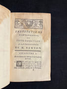 Institutions newtoniennes, ou Introduction à la philosophie de M. Newton. par SIGORGNE Pierre: - Image 3