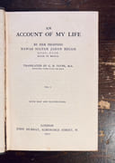 An Account of my Life.: Translated by Major Abdus Samad Khan. Volumes I & II [avec] The Táj-ul Ikbál Tárikh Bhopal; or, The History of Bhopal. Translated by H. C. Barstow. par JAHAN, Sultan Nawab Begum of Bhopal: - Image 6