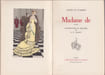 Madame de.. VILMORIN Louise de: