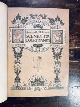 Scènes de courtisanes.. LUCIEN de Samosate: