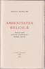 Amoenitates Belgicae. Manuscrit in&eacute;dit publi&eacute; avec introduction par Pierre Dufay.. BAUDELAIRE Charles; DUFAY Pierre: