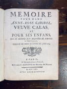 Mémoire pour Dame Anne-Rose Cabibel, veuve Calas, et pour ses enfans, sur le renvoi aux requête de l'hôtel au Souverain, ordonné par arret du conseil du 4 juin 1764. par BEAUMONT Jean-Baptiste-Jacques Élie de: - Image 2