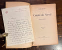 G&eacute;rard de Nerval (Lettres in&eacute;dites).. [NERVAL G&eacute;rard de] MARSAN Jules: