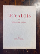 Le Valois par Gérard de Nerval. par [NERVAL Gérard de] KRULL Germaine: - Image 1