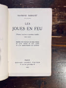 Les joues en feu. Poèmes anciens et poèmes inédits 1917-1921. Précédé d'un portrait de Pablo Picasso et d'un poème de Max Jacob et d'un avant-propos de l'auteur. par RADIGUET Raymond: - Image 2