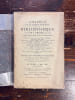 Catalogue de la partie r&eacute;serv&eacute;e de la biblioth&egrave;que de feu M. J. Renard, de Lyon comprenant le choix de ses plus beaux livres.. [BIBLIOPHILIE]: