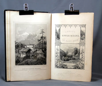 Le Rhin et ses bords. Depuis les sources du Rhin jusqu’à Mayence. Collection de vues pittoresques (... ) accompagnées d’un texte historique et descriptif.