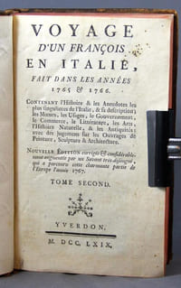Voyage d’un françois en Italie, fait dans les années 1765 & 1766.