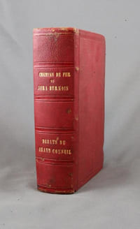 Rapport au Grand-Conseil concernant l’établissement de chemins de fer dans le Jura. 1867. [rel. avec] Délibération du Grand-Conseil du canton de Berne concernant les chemins de fer du Jura. 1867. [rel. avec] Rapport de gestion de la direction des chemins de fer pour l’année 1867. [rel. avec] Discussion sur l’amodiation du chemin de fer de l’Etat. Session extraordinaire d’hiver. 1869 [rel. avec] Ratification des actes de la Compagnie des chemins de fer du Jura bernois. 1871. [rel. avec] Rapport concernant la justification financière de la Compagnie du Jura et l’apport des lignes de l’Etat comme participation à l’entreprise de réseau jurassien. 1873.