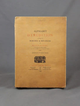 Alphabet d’érudition contenant les Mémoires et réflexions de Monsieur de Blonay.. BLONAY M. de: