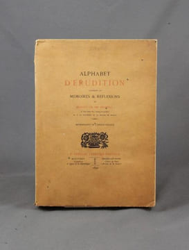 Alphabet d’érudition contenant les Mémoires et réflexions de Monsieur de Blonay.. BLONAY M. de: