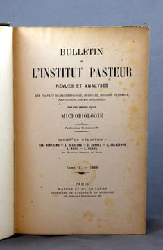 Bulletin de l’Institut Pasteur. Revues et analyses des travaux de bactériologie, médecine, biologie générale, physiologie, chimie biologique dans ...