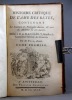 Histoire critique de l’âme des bêtes, contenant Les Sentimens des Philosophes Anciens, & ceux des Modernes sur cette matière.. GUER M.: