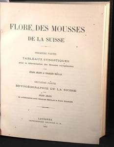 Flore des mousses de la Suisse.