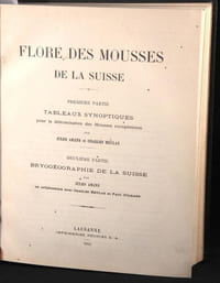 Flore des mousses de la Suisse.