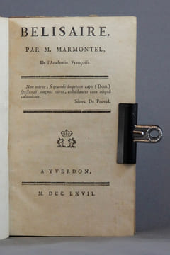 Belisaire. [Suivi de] Fragmens de philosophie morale.. MARMONTEL M: