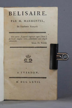 Belisaire. [Suivi de] Fragmens de philosophie morale.. MARMONTEL M: