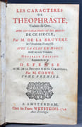 Les caractères de Théophraste, traduits du Grec. Avec les caractères ou les moeurs de ce siècles. (... ) Augmentée de la Défense de M. de La Bruyère & de ses caractères, par M. Coste. par LA BRUYERE M. de: - Image 2