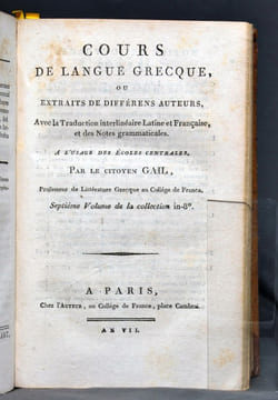 Nouveau choix de fables d’Esope. Divisé en trois parties dont les deux premières sont traduites interlinéairement en latin & en français [rel. avec] ...