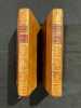 Les oeuvres de Mr Poisson. Divis&eacute;e en deux volumes.. POISSON Mr: