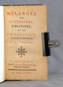 Mélanges de littérature, d’histoire, et de philosophie. par [ALEMBERT Jean Le Rond d’]: - Image 2