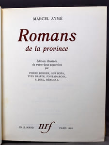 Romans de la province.