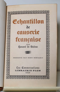 Echantillon de Causerie française.