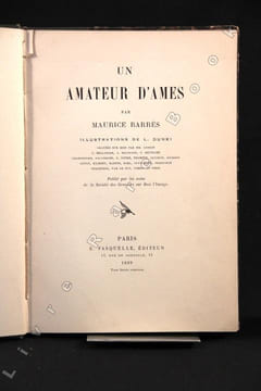 Un amateur d’âmes.. BARRES Maurice:
