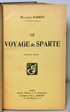 Le voyage de Sparte.. BARRES Maurice: